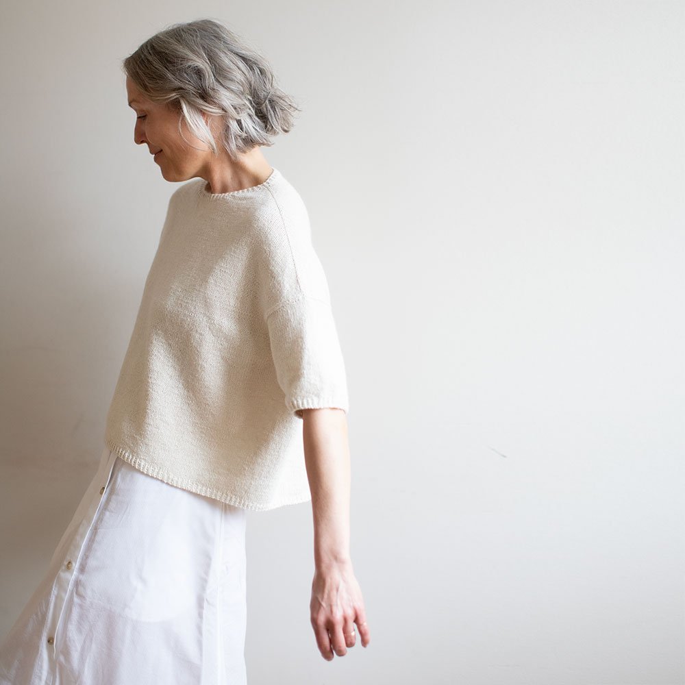 EASE TEE (english) - English knitting pattern by Anne Ventzel