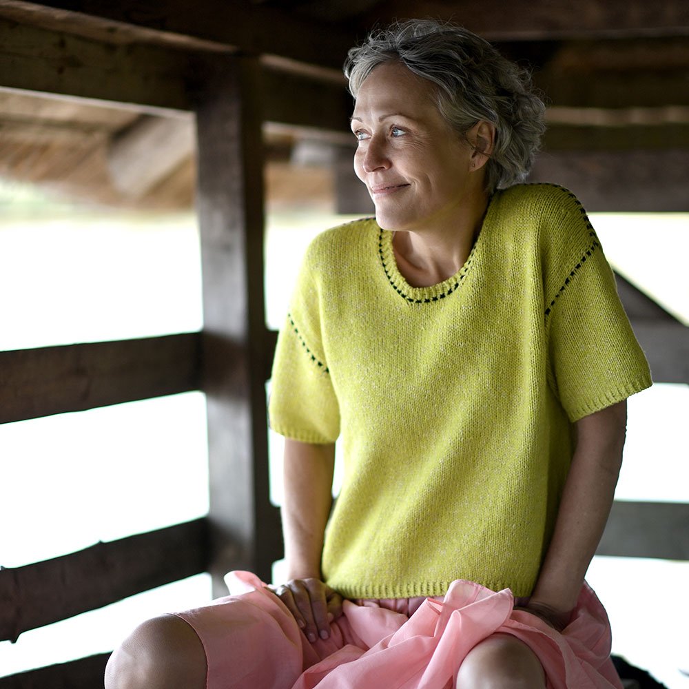 MONO TEE - English knitting pattern by Anne Ventzel
